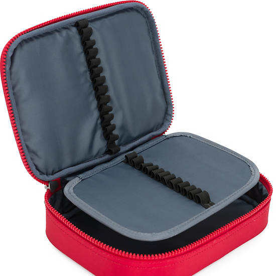 Kipling 100 Pens Case Bags Red Rouge | CA 2026MQ